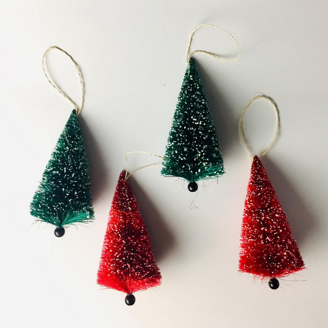 Christmas Tree Brushkin Ornament