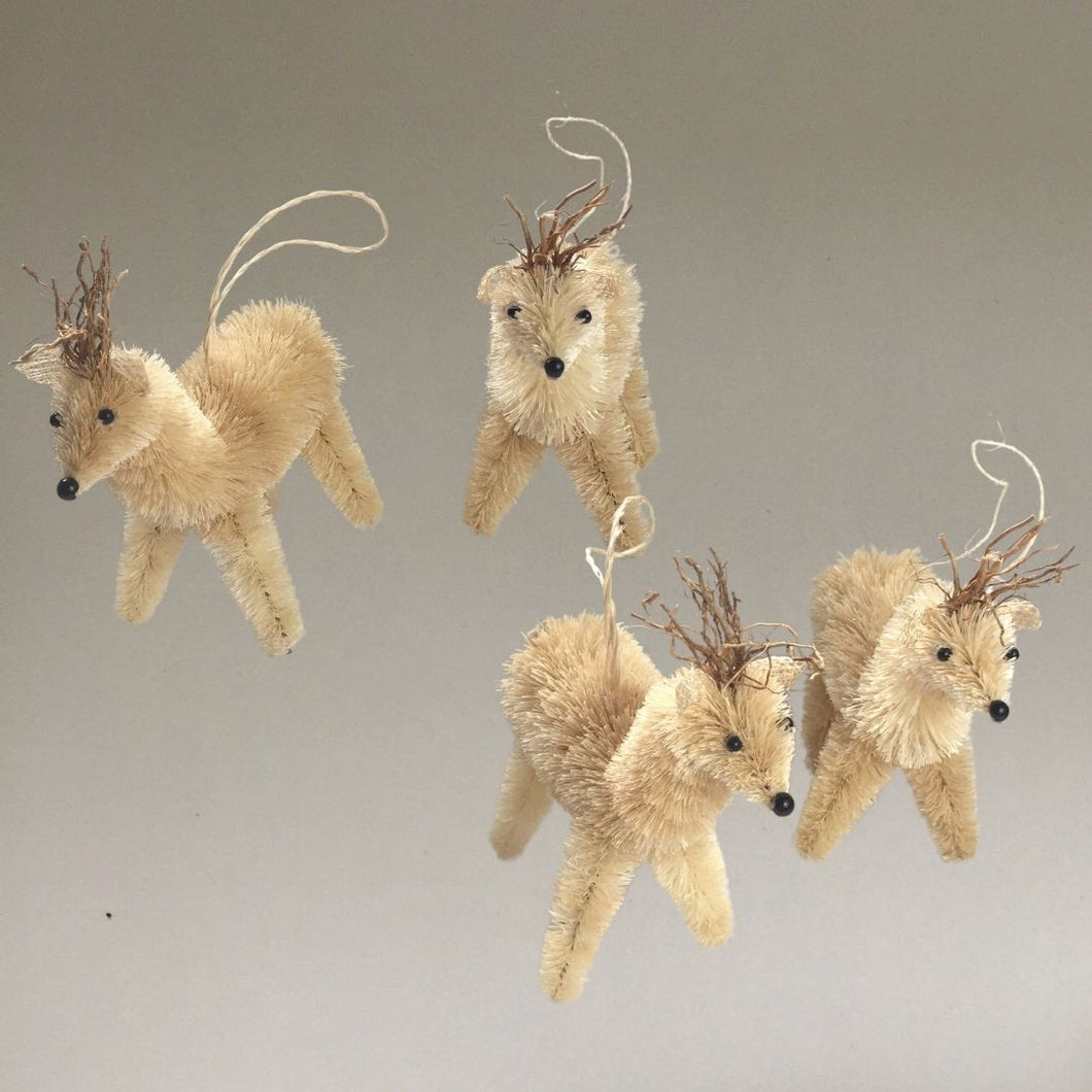 Reindeer Brushkin Ornament