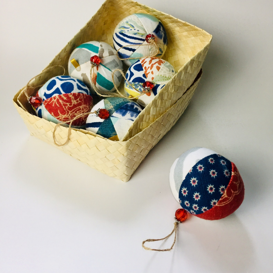 Patchwork Christmas Balls