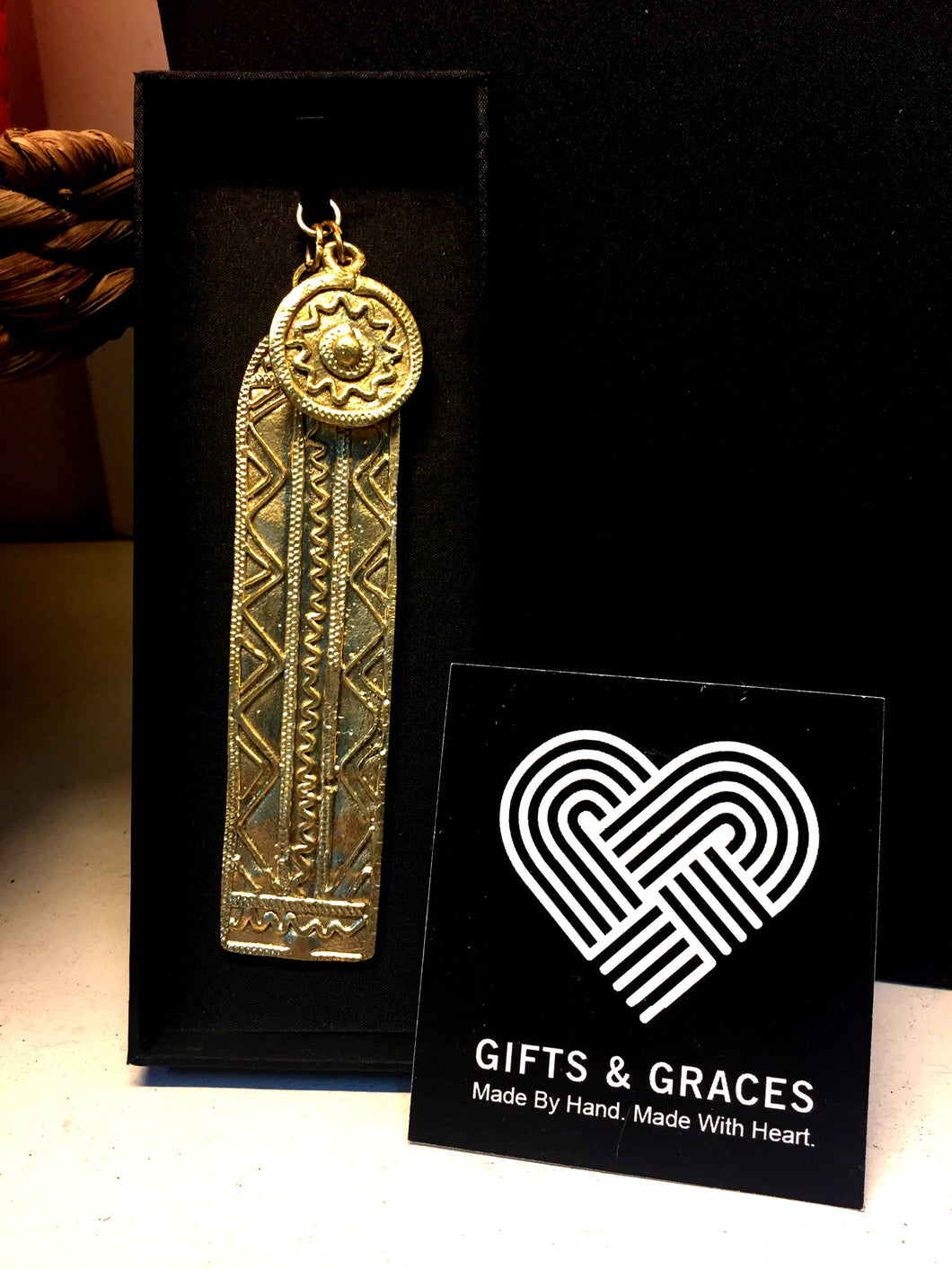 T'Boli Brass Bookmark